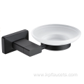 Hotel Wall Mounted Matte Black Accessories Set